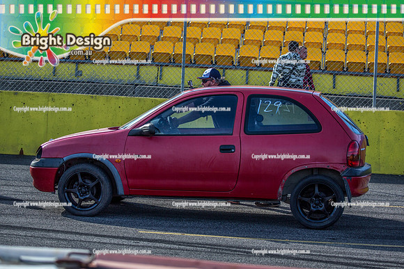 Funday @ Calder Park Drag Racing Sunday 1 July 2018  (105776)  RED BARINA STREET MACHINE