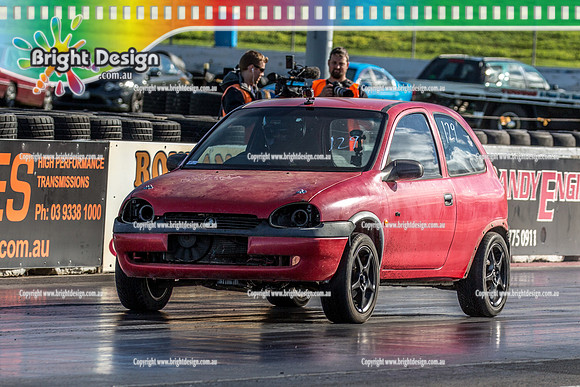 Funday @ Calder Park Drag Racing Sunday 1 July 2018  (105880)  RED BARINA TREET MACHINE