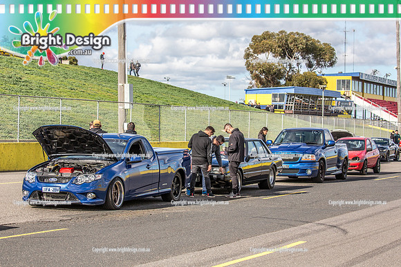 Funday @ Calder Park Drag Racing Sunday 1 July 2018  (105995)  1FA2BX   TBC STAGING LANES