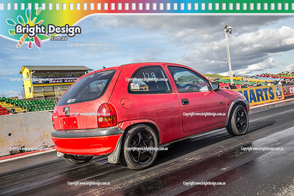 Funday @ Calder Park Drag Racing Sunday 1 July 2018  (106433)  RED BARINA STREET MACHINE