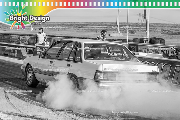 Funday Sunday @ Calder Park Drag Racing 1 June 2025 (181089) B&W SLWGM8