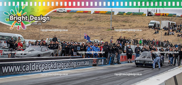 Street Outlaws NPK No Prep Kings vs Australia @ Calder D2 19 March 2023 (148183) RPM 5402 JOHN RICCA