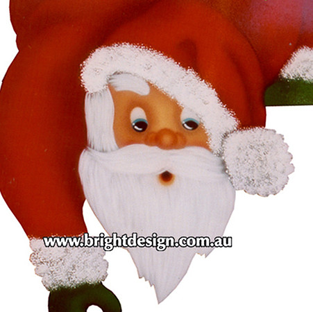 2- S-29 za Santa Reaching Outdoor Christmas Cut outs for Home Christmas Decorations