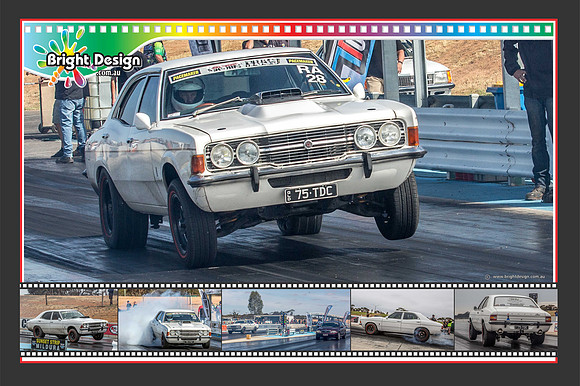 SMDC5 Micheal Titmarsh  75TDC 24x36 Mutli Image Artowrk 1 Street Machine Drag Challenge 2018