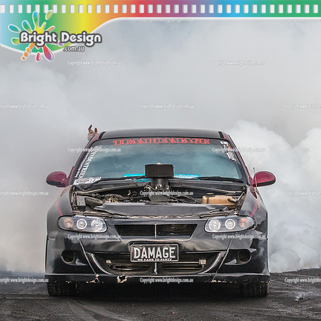 Street Machine Supernats 24 @ Stawell Motor Sports Club 8 Dec 2018  (2906)-2  DAMAGE BURNOUT