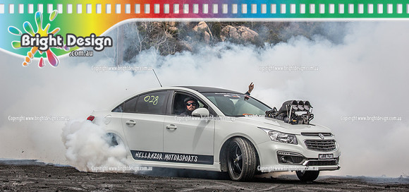 Street Machine Supernats 24 @ Stawell Motor Sports Club 8 Dec 2018  (1041)  HELLRAZOR BURNOUT