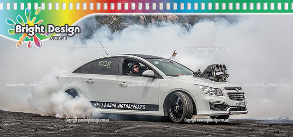 Street Machine Supernats 24 @ Stawell Motor Sports Club 8 Dec 2018  (1042)  HELLRAZOR BURNOUT