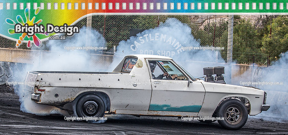 Street Machine Supernats 24 @ Stawell Motor Sports Club 8 Dec 2018  (1116) PARTY BURNOUT