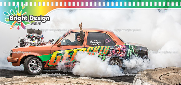 Street Machine Supernats 24 @ Stawell Motor Sports Club 8 Dec 2018  (1302)  GEMSKID BURNOUT
