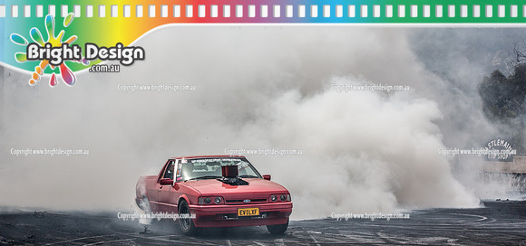 Street Machine Supernats 24 @ Stawell Motor Sports Club 8 Dec 2018  (1352) EVILXF BURNOUT