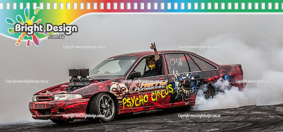 Street Machine Supernats 24 @ Stawell Motor Sports Club 8 Dec 2018  (2424)  PSYCHO CIRCUS BURNOUT