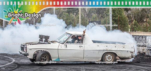 Street Machine Supernats 24 @ Stawell Motor Sports Club 8 Dec 2018  (2462) PARTY BURNOUT