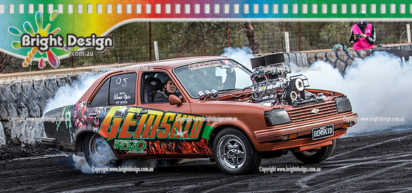 Street Machine Supernats 24 @ Stawell Motor Sports Club 8 Dec 2018  (3010)  GEMSKID BURNOUT