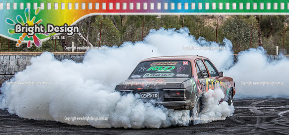Street Machine Supernats 24 @ Stawell Motor Sports Club 8 Dec 2018  (3013)  GEMSKID BURNOUT