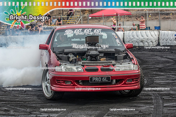 Street Machine Supernats 24 @ Stawell Motor Sports Club 8 Dec 2018  (1028)  PRO6L BURNOUT