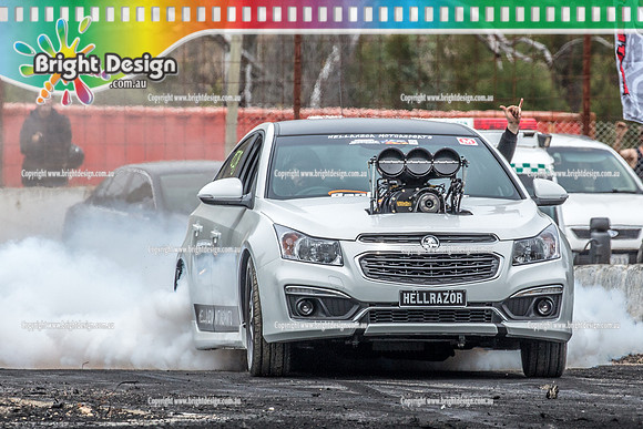 Street Machine Supernats 24 @ Stawell Motor Sports Club 8 Dec 2018  (1034)  HELLRAZOR BURNOUT
