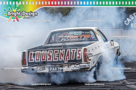 Street Machine Supernats 24 @ Stawell Motor Sports Club 8 Dec 2018  (1118)  PARTY BURNOUT