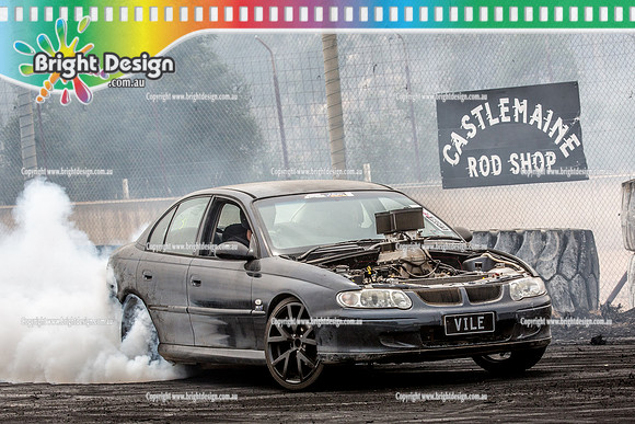 Street Machine Supernats 24 @ Stawell Motor Sports Club 8 Dec 2018  (1171)  VILE BURNOUT
