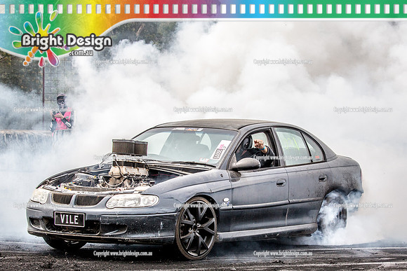 Street Machine Supernats 24 @ Stawell Motor Sports Club 8 Dec 2018  (1173)  VILE BURNOUT