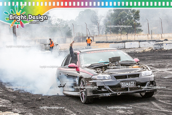 Street Machine Supernats 24 @ Stawell Motor Sports Club 8 Dec 2018  (1284)  DAMAGE BURNOUT