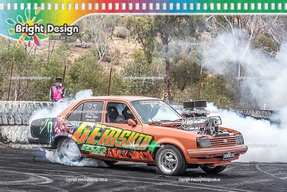 Street Machine Supernats 24 @ Stawell Motor Sports Club 8 Dec 2018  (1292)  GEMSKID BURNOUT