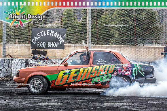 Street Machine Supernats 24 @ Stawell Motor Sports Club 8 Dec 2018  (1299)  GEMSKID BURNOUT