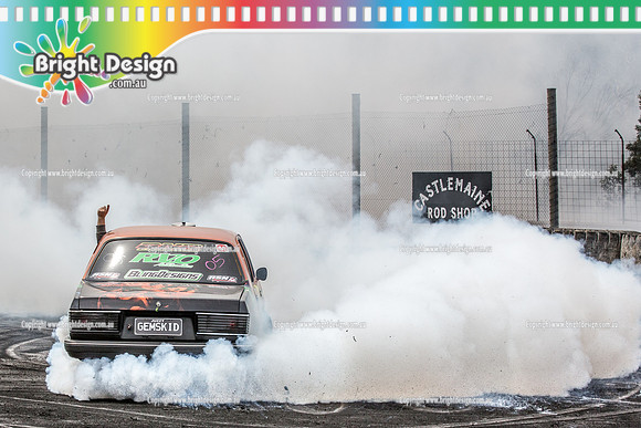 Street Machine Supernats 24 @ Stawell Motor Sports Club 8 Dec 2018  (1307)  GEMSKID BURNOUT