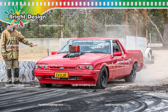Street Machine Supernats 24 @ Stawell Motor Sports Club 8 Dec 2018  (1338)  EVILXF BURNOUT