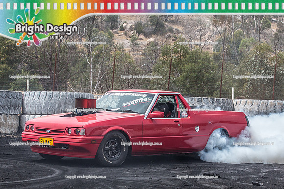 Street Machine Supernats 24 @ Stawell Motor Sports Club 8 Dec 2018  (1341)  EVILXF BURNOUT