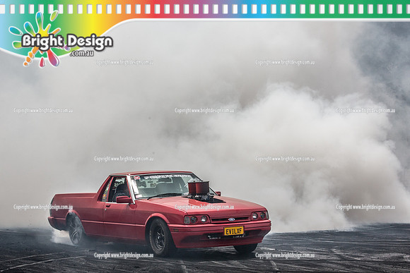Street Machine Supernats 24 @ Stawell Motor Sports Club 8 Dec 2018  (1353)  EVILXF BURNOUT