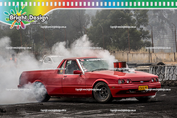 Street Machine Supernats 24 @ Stawell Motor Sports Club 8 Dec 2018  (1365)  EVILXF BURNOUT