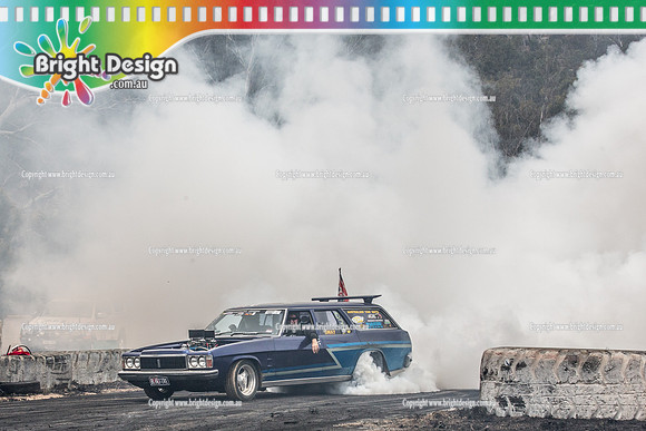 Street Machine Supernats 24 @ Stawell Motor Sports Club 8 Dec 2018  (1542)  BLUEFIRE  BURNOUT SWAY