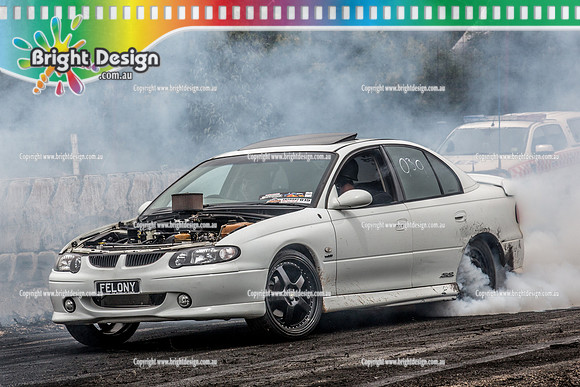 Street Machine Supernats 24 @ Stawell Motor Sports Club 8 Dec 2018  (1576)  FELONY BURNOUT