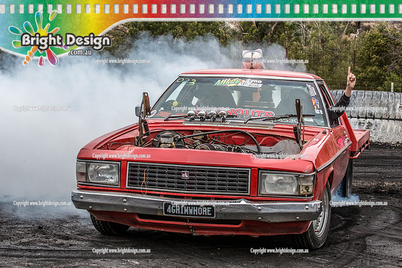 Street Machine Supernats 24 @ Stawell Motor Sports Club 8 Dec 2018  (1603)  4GRIMWHORE BURNOUT
