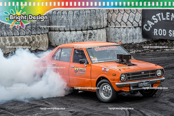 Street Machine Supernats 24 @ Stawell Motor Sports Club 8 Dec 2018  (1801)  CRABBY BURNOUT