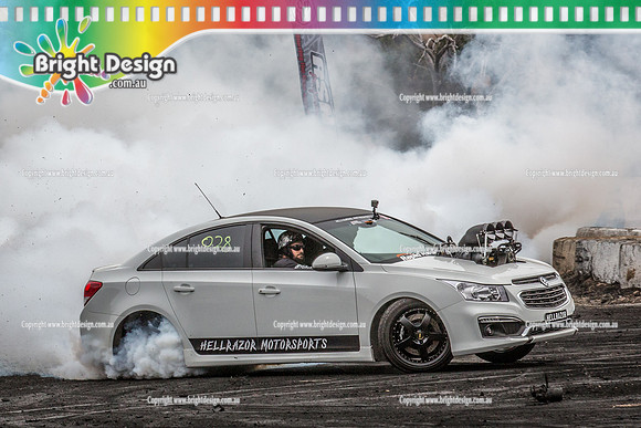 Street Machine Supernats 24 @ Stawell Motor Sports Club 8 Dec 2018  (2031)  HELLRAZOR BURNOUT
