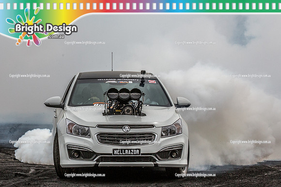 Street Machine Supernats 24 @ Stawell Motor Sports Club 8 Dec 2018  (2037)  HELLRAZOR BURNOUT