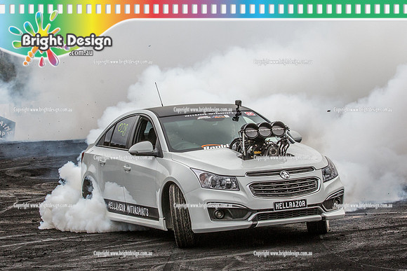 Street Machine Supernats 24 @ Stawell Motor Sports Club 8 Dec 2018  (2039)  HELLRAZOR BURNOUT
