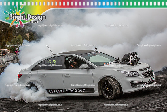 Street Machine Supernats 24 @ Stawell Motor Sports Club 8 Dec 2018  (2041)  HELLRAZOR BURNOUT