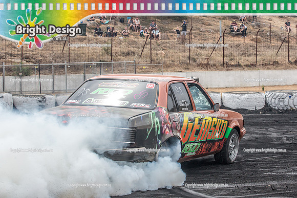 Street Machine Supernats 24 @ Stawell Motor Sports Club 8 Dec 2018  (2061)  GEMSKID BURNOUT