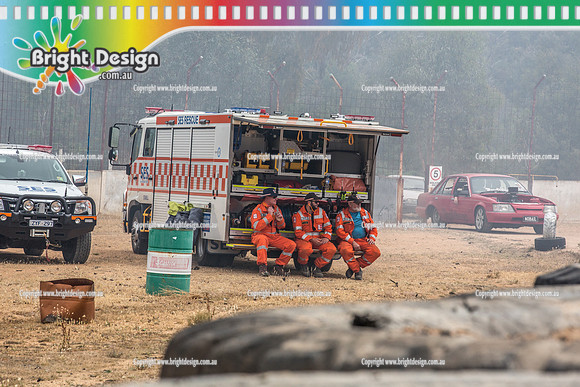 Street Machine Supernats 24 @ Stawell Motor Sports Club 8 Dec 2018  (2077)  CFA SES RESCUE