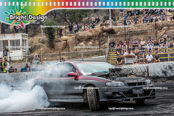Street Machine Supernats 24 @ Stawell Motor Sports Club 8 Dec 2018  (2086)  DAMAGE BURNOUT