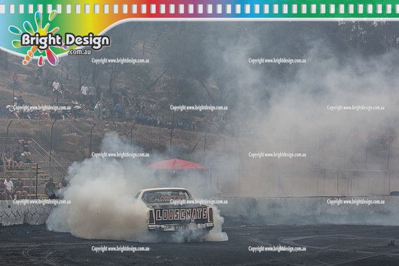 Street Machine Supernats 24 @ Stawell Motor Sports Club 8 Dec 2018  (2127)  PARTY BURNOUT