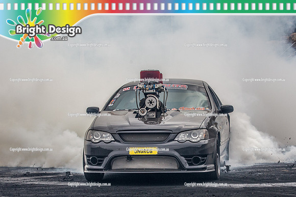 Street Machine Supernats 24 @ Stawell Motor Sports Club 8 Dec 2018  (2217)   ONGROG BURNOUT