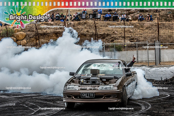 Street Machine Supernats 24 @ Stawell Motor Sports Club 8 Dec 2018  (2255)   GHETTO BURNOUT