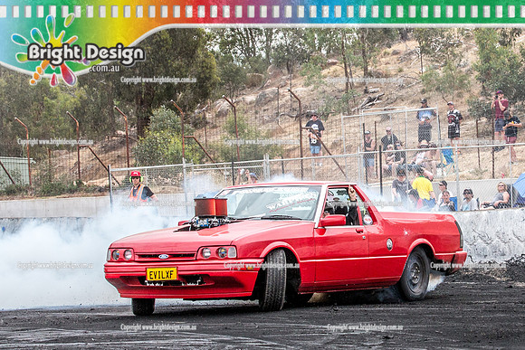 Street Machine Supernats 24 @ Stawell Motor Sports Club 8 Dec 2018  (2268)  EVILXF BURNOUT