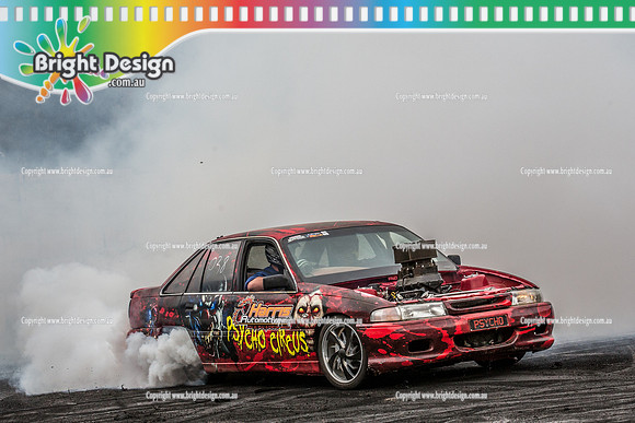 Street Machine Supernats 24 @ Stawell Motor Sports Club 8 Dec 2018  (2412)   PSYCHO CIRCUS BURNOUT