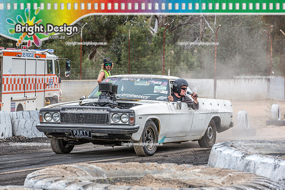 Street Machine Supernats 24 @ Stawell Motor Sports Club 8 Dec 2018  (2439)  PARTY BURNOUT