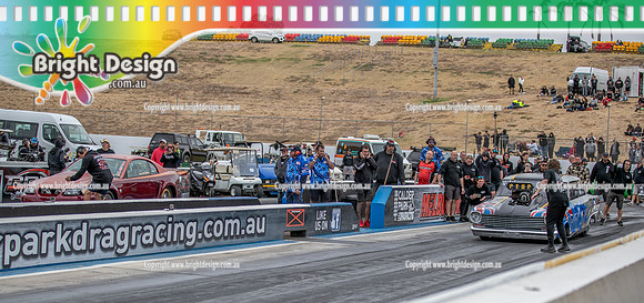 Street Outlaws NPK No Prep Kings vs Australia @ Calder D2 19 March 2023 (148889) STEVE ATHANS 5124 1517 DANIEL CAMILLERI RACING