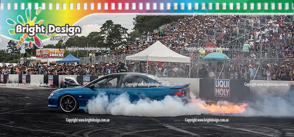 Summernats 29 SATURDAY 8 Jan 16  BDMP6002  YBOTHR FIRE BURNOUT